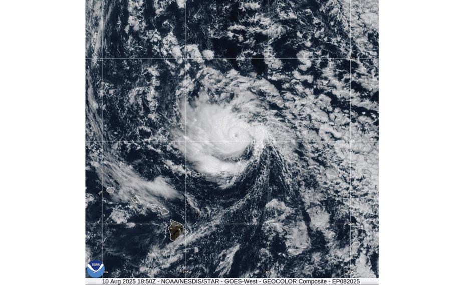 A photo of Tropical Storm Henriette.
