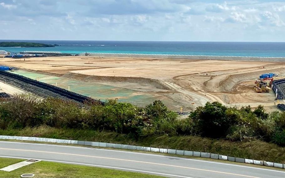 The runway at Camp Schwab, Okinawa, is decades in the making and will one day facilitate the closure of Marine Corps Air Station Futenma in Ginowan. 