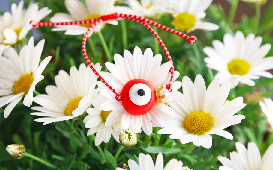 Greek tradition holds that Martakia bracelets should be tied to the first signs of spring to wish the crop good luck.