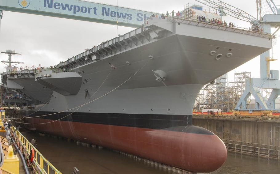 Ship docked and under construction.