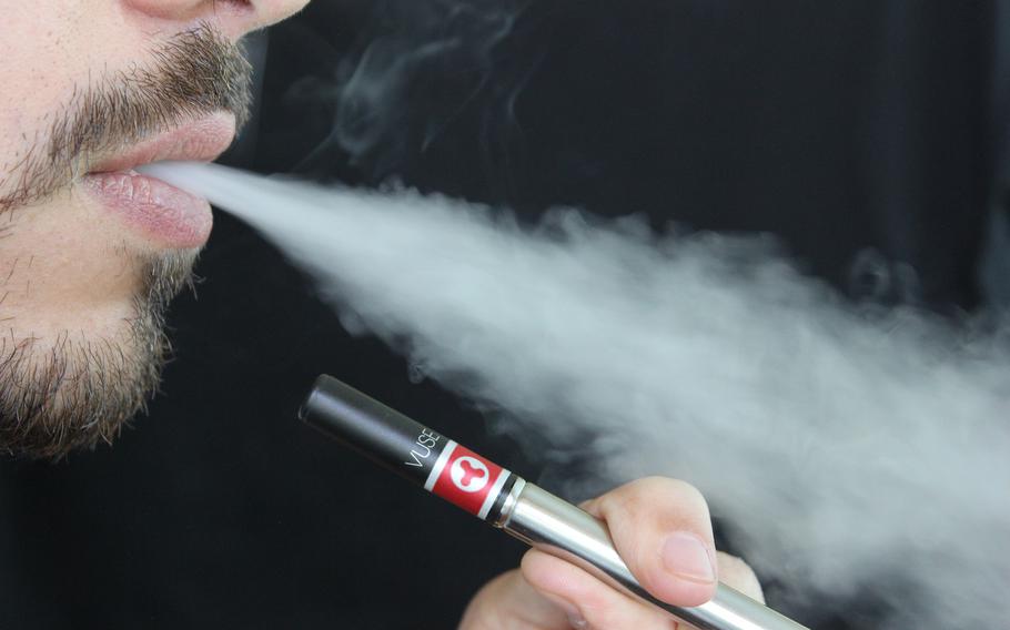 The Food and Drug Administration blocked 10 companies from marketing or distributing 6,500 flavored e-liquid and e-cigarette products, part of its campaign against tobacco products being marketed to youths.