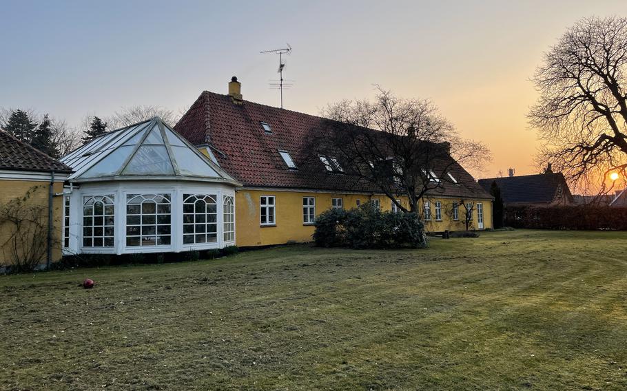 A farmhouse in Denmark belonging to Steffen Møller, who is now hosting nine Ukrainian refugees. 