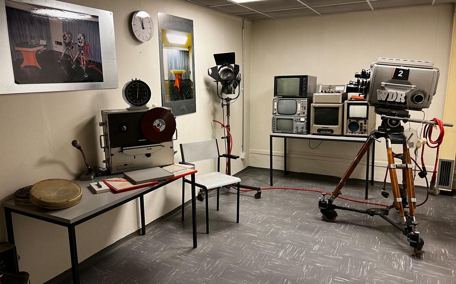 West German Television had a fully functional TV studio in the government bunker in Bad Neuenahr-Ahrweiler, Germany. The studio was designed to broadcast messages from senior government officials to the German people during a nuclear attack.