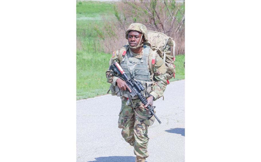 Spc. Noah Akwu, 31, chose to join the U.S. Army as a combat medic, because his father served in that role for the Nigerian army. He will graduate advanced individual training in October and move to Fort Hood, Texas.