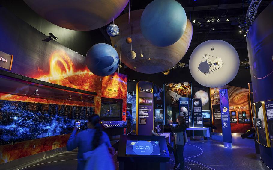 The Kenneth C. Griffin Exploring the Planets Gallery is one of eight galleries available to visitors as the National Air and Space Museum reopens on the National Mall.