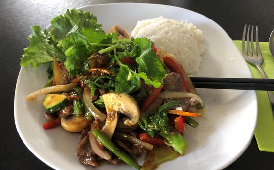 Luc Lac, a Vietnamese restaurant in Stuttgart, is known for cooking up stir fry specialties. 