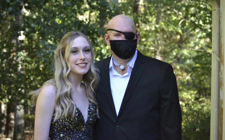 This family photo shows Aaron James and his daughter, Allie, in September 2022. 