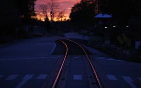 Train tracks in La Grange, Ky. MUST CREDIT: Bloomberg photo by Luke Sharrett