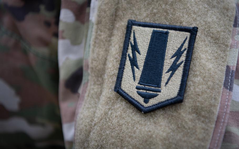 Soldiers in the U.S. Army's 41st Field Artillery Brigade wear this patch. The brigade is set to grow considerably in 2024. 