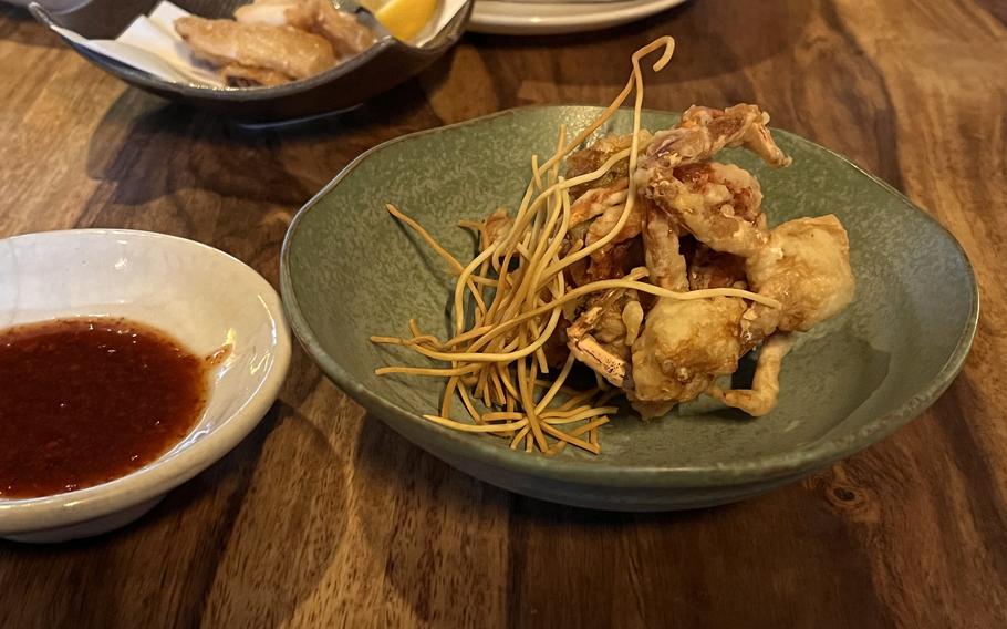 The soft-shell crab at Muku in Frankfurt, Germany. The restaurant specializes in ramen but serves a rotating selection of small-plate offerings. 