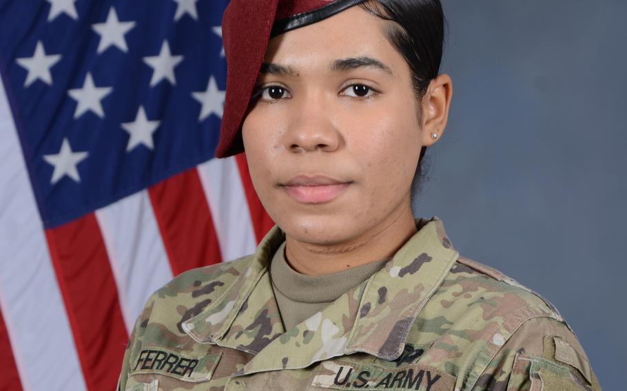 Spc. Karolina Ferrer-Padilla, 20, an Army petroleum supply specialist, died during an accident while on duty in Alaska, Monday, Jan. 24, 2022.