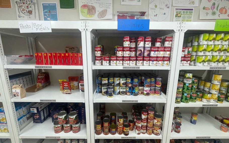 An expanded food pantry opened its doors in November at Marine Corps Air Station Iwakuni, Japan.