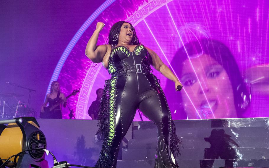 Lizzo, shown May 27 at the Napa Valley Expo in Napa, Calif., starts her European tour in late June.