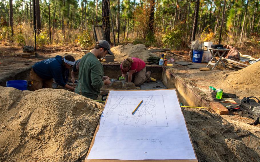 Over an eight-week period beginning in September, archaeologists and anthropologists uncovered the remains of 14 people who died at the Battle of Camden during the Revolutionary War.