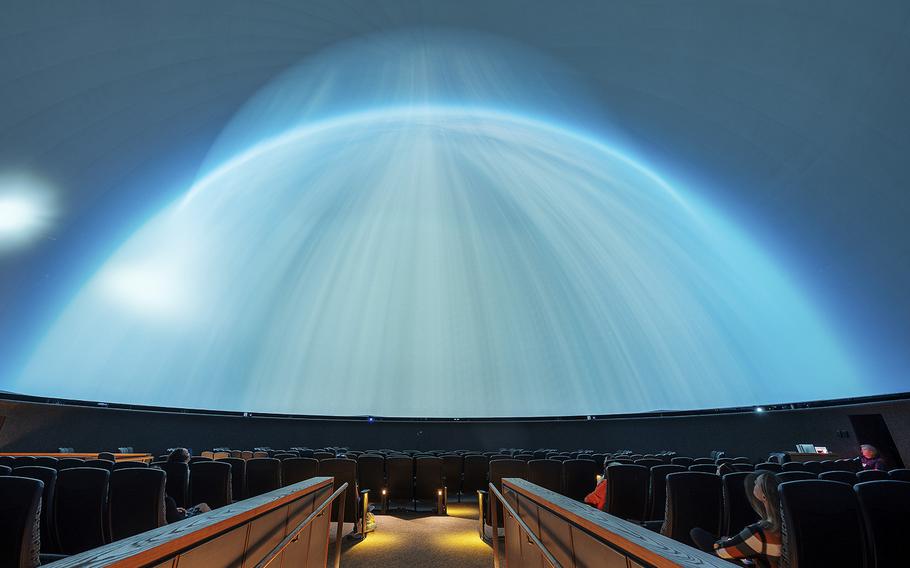 A look inside the planetarium at the Air and Space Museum. 