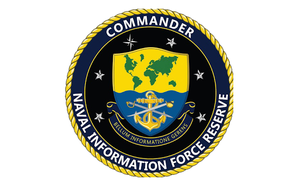 The logo of the Commander, Naval Information Force Reserve.