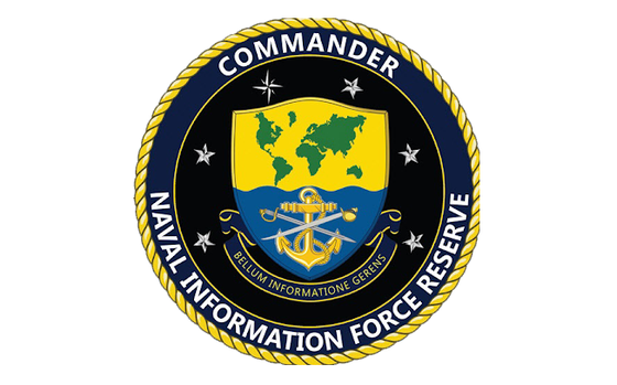 The logo of the Commander, Naval Information Force Reserve.