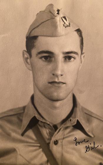  Gilbert Howland, age 18, Panama Canal 33rd Infantry Regiment, in 1941.