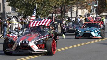 The National Veterans Day Parade on Sunday, Nov. 12, 2023, in Washington. 