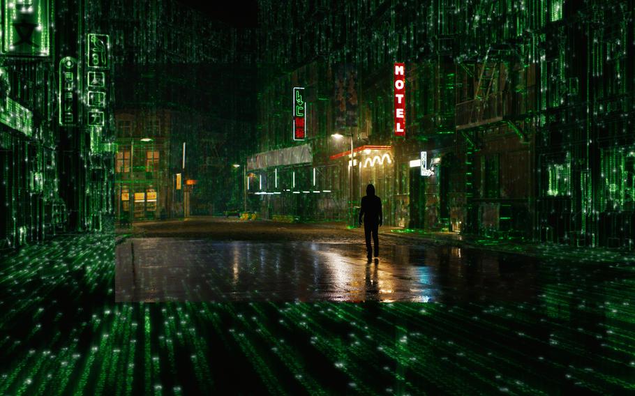 Neo (Keanu Reeves) must rediscover what he once knew about the nature of reality in “The Matrix Resurrections.”