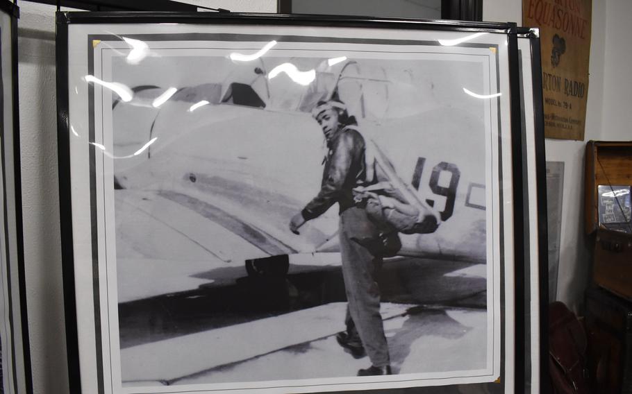 A photograph of Roosevelt Stiger, a Tuskegee Airman.