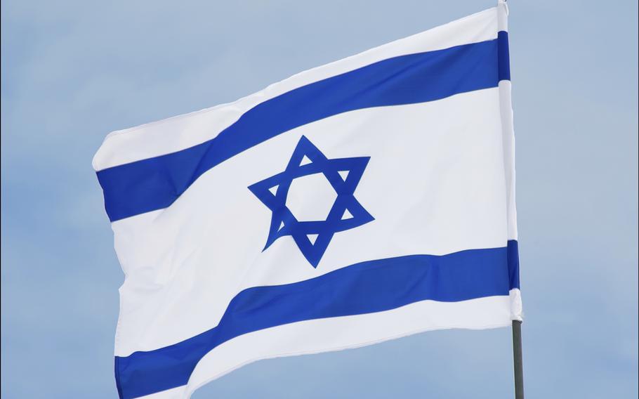 The flag of Israel in Yad LaShiryon, Latrun, Israel
דגל ישראל ב"יד לשריון", לטרון, ישראל