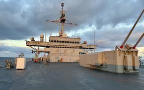 U.S. 6th Fleet flagship USS Mount Whitney is on the Navy's shortlist for decommissioning. Officials aboard the control-and-command ship say no other vessel or building in the service offers the same maritime operations center capabilities. 