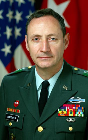 U.S. Army Maj. Gen. Raymond Haddock sits for an official photo May 23, 1988. Haddock served as the final U.S. commander of Berlin from 1988 to 1990. 