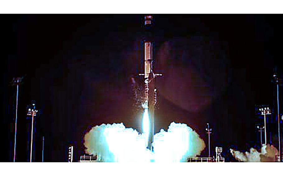 An Alpha Rocket launches from Vandenberg Space Force Base on Thursday, Sept. 14, 2023.