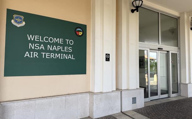 Dozens of U.S. military families voluntarily leaving bases in the Middle East have been arriving at U.S. Naval Support Activity Naples in Italy since Thursday. The families are arriving on flights from Bahrain and staying in Naples temporarily before moving to their end destination.
