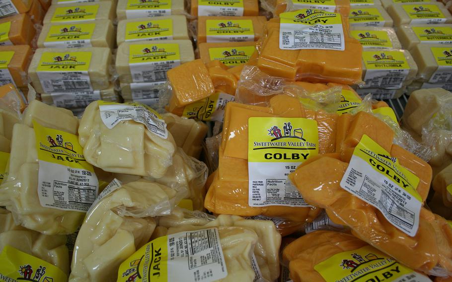 Take a collapsible cooler along on road trips in case you find perishable treasures like local cheeses and fruits or vegetables, such as this farmstand cheese from Sweetwater Valley Farm in Tennessee.