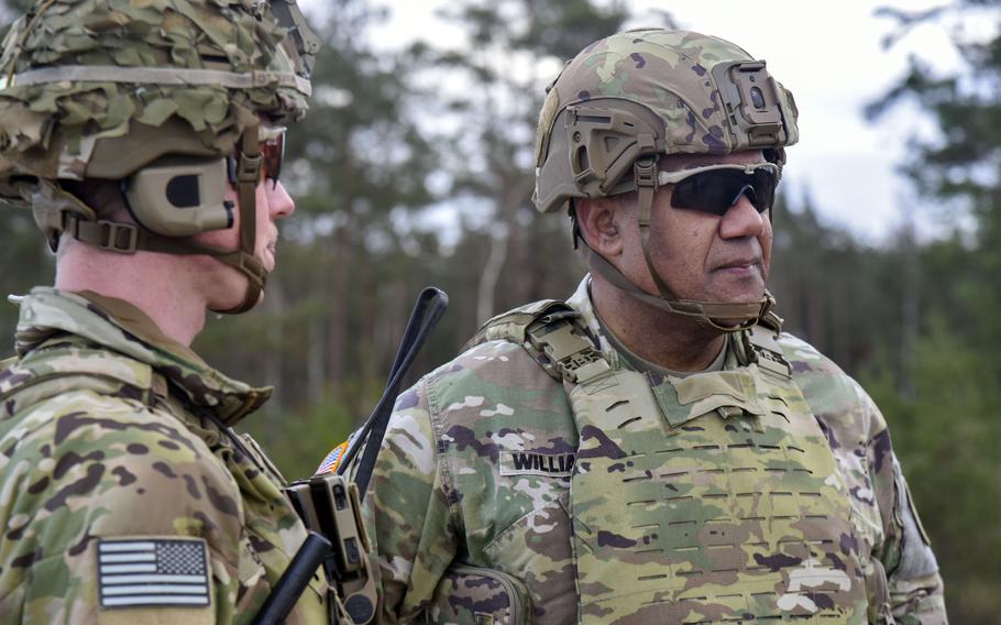 Gen. Darryl Williams at Grafenwoehr Training Area, Germany.
