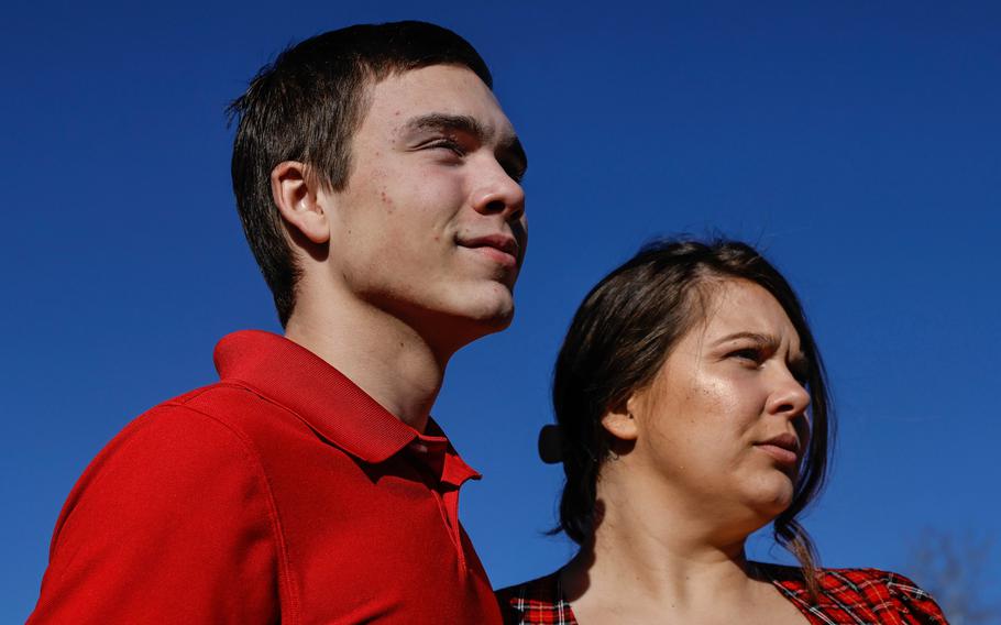 Jessica Donaldson, pictured with her son Tristian Hall, 16, said the state misled parents about the Georgia National Guard’s Youth Challenge Academy. She said they told families the educational boot camp for teens was a safe, structured environment. But the class Tristan attended at Fort Gordon was shutdown in October after brawls and disorder in the first week.