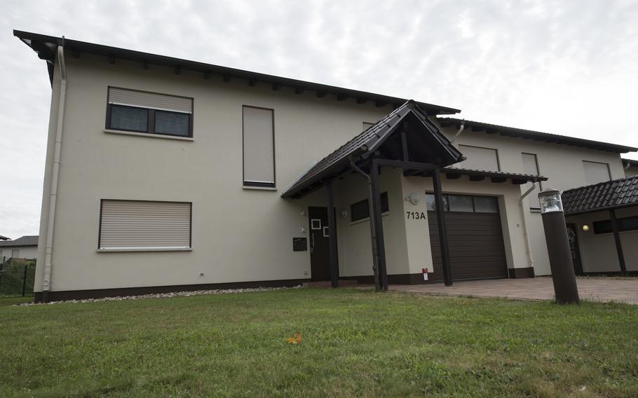 A townhouse at Ramstein Air Base, Germany, Aug. 9, 2019. More military families are requesting base housing, as energy prices off base continue to rise steeply.  