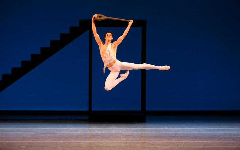 Xander Parish in a Mariinsky Ballet production of George Balanchine's "Apollo." 