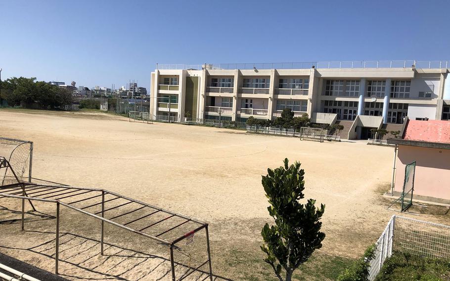 Futenma Daini Elementary School is just outside Marine Corps Air Station Futenma in Ginowan, Okinawa.