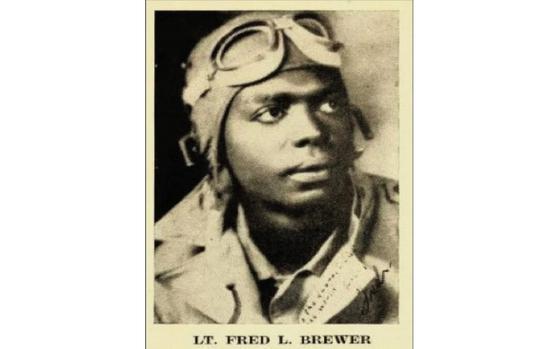 The remains of Lt. Fred L. Brewer Jr., who flew with the Tuskegee Airmen, were identified last month, nearly 80 years after his final mission. MUST CREDIT: Defense POW/MIA Accounting Agency.