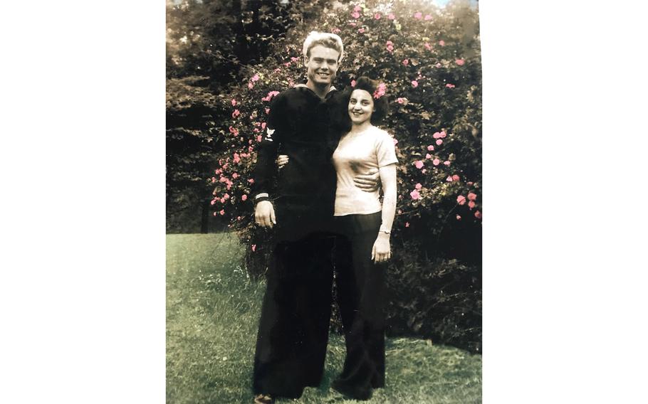 Hubert and June Malicote in 1943.