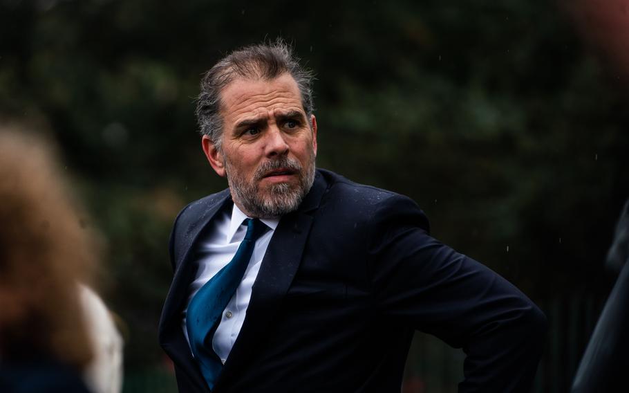 Hunter Biden, shown at the White House in April, has been under investigation since 2018. 