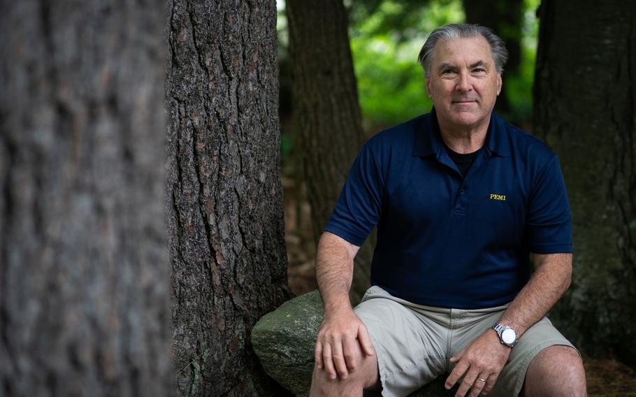Danny Kerr, director of Camp Pemigewassett, poses for a portrait in Keene, N.H., on May 28. “This summer more than ever, kids really need camp,” said Kerr of Pemigewassett. “We’ve had to turn away a number of families.”