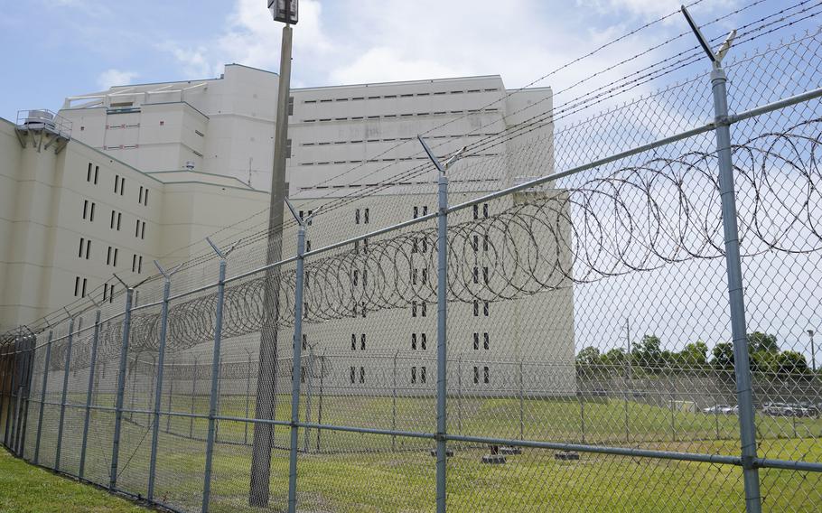 The Palm Beach County Main Detention Center is pictured on June 4, 2021, in West Palm Beach, Fla. Republican lawmakers in Florida and other states are pushing to increase the use of cash bail and pretrial detention.