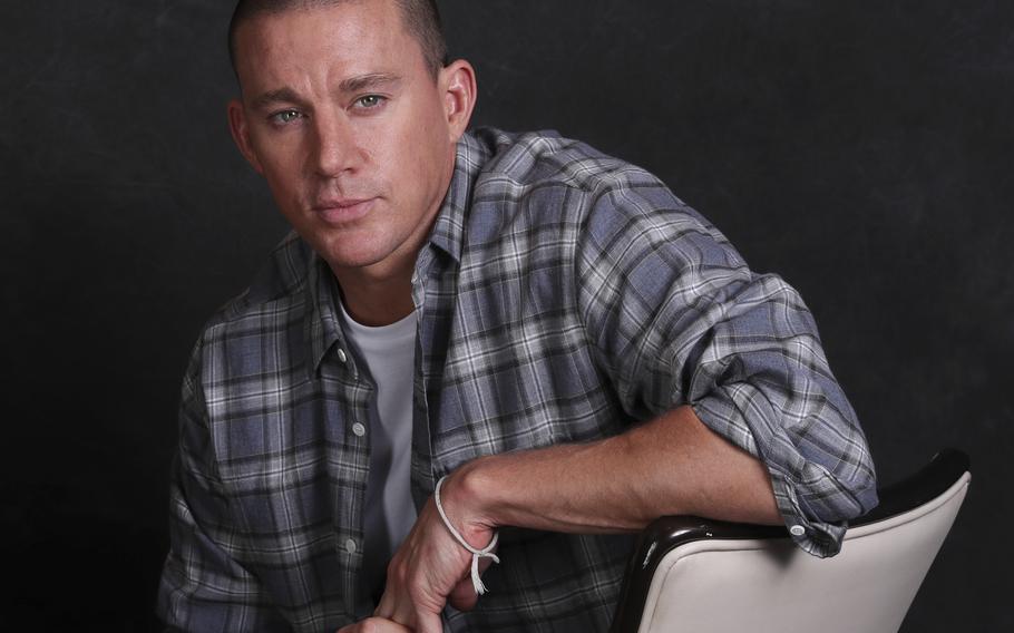 Channing Tatum poses for a portrait at the Four Seasons Hotel to promote his film “Dog” in Los Angeles on Feb. 6, 2022. 