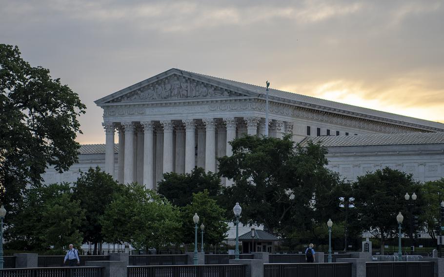 The Supreme Court as seen in Washington, D.C., on July 6, 2022. The court on Tuesday, June 27, 2023, rejected the theory that state legislatures have almost unlimited power to decide the rules for federal elections and draw partisan congressional maps without interference from state courts.