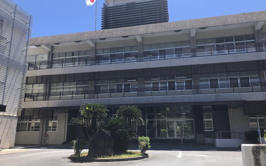 The Naha District Court building in Naha, Okinawa, as seen on June 24, 2024.