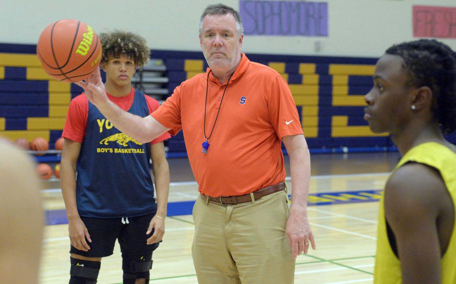 Yokota boys coach Dan Galvin says he's learned to never say never, regarding whether he'll continue coaching or retiring.