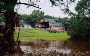Flood damage around Camp Mystic in Hunt, Texas, on Saturday. MUST CREDIT: Desiree Rios/For The Washington Post