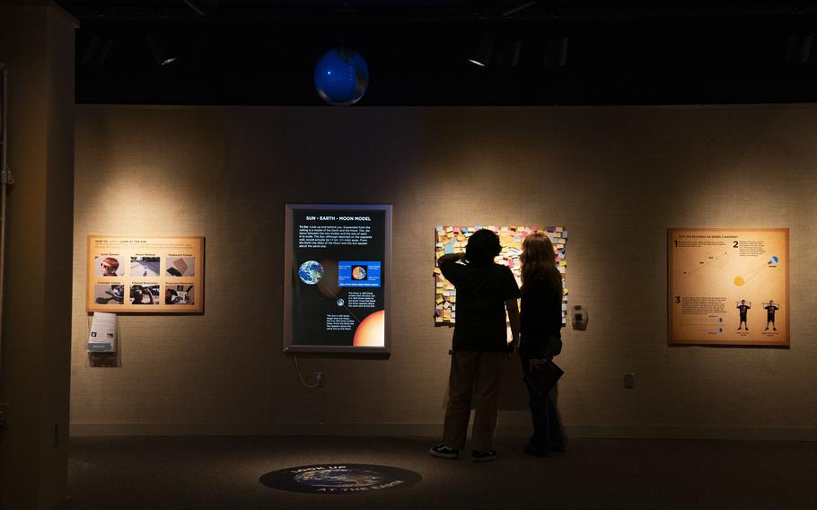 The eclipse exhibit at the Evansville Museum of Arts, History & Science. 