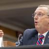 VA Secretary Douglas Collins testifies Tuesday, June 24, 2025, in Washington during a Senate Appropriations Committee hearing on the Department of Veterans Affairs budget for fiscal year 2026. (Eric Kayne/Stars and Stripes)