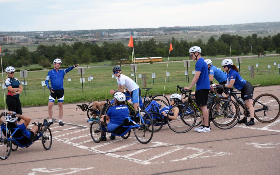 Team Air Force service members in wheelchairs