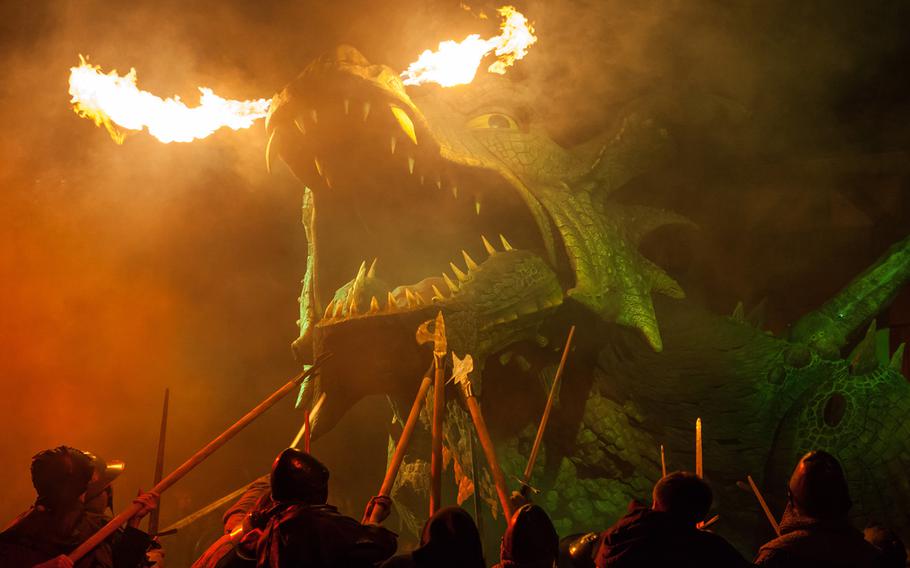 The town of Furth im Wald, Germany, will once again battle a fearsome dragon as its August festival returns. 